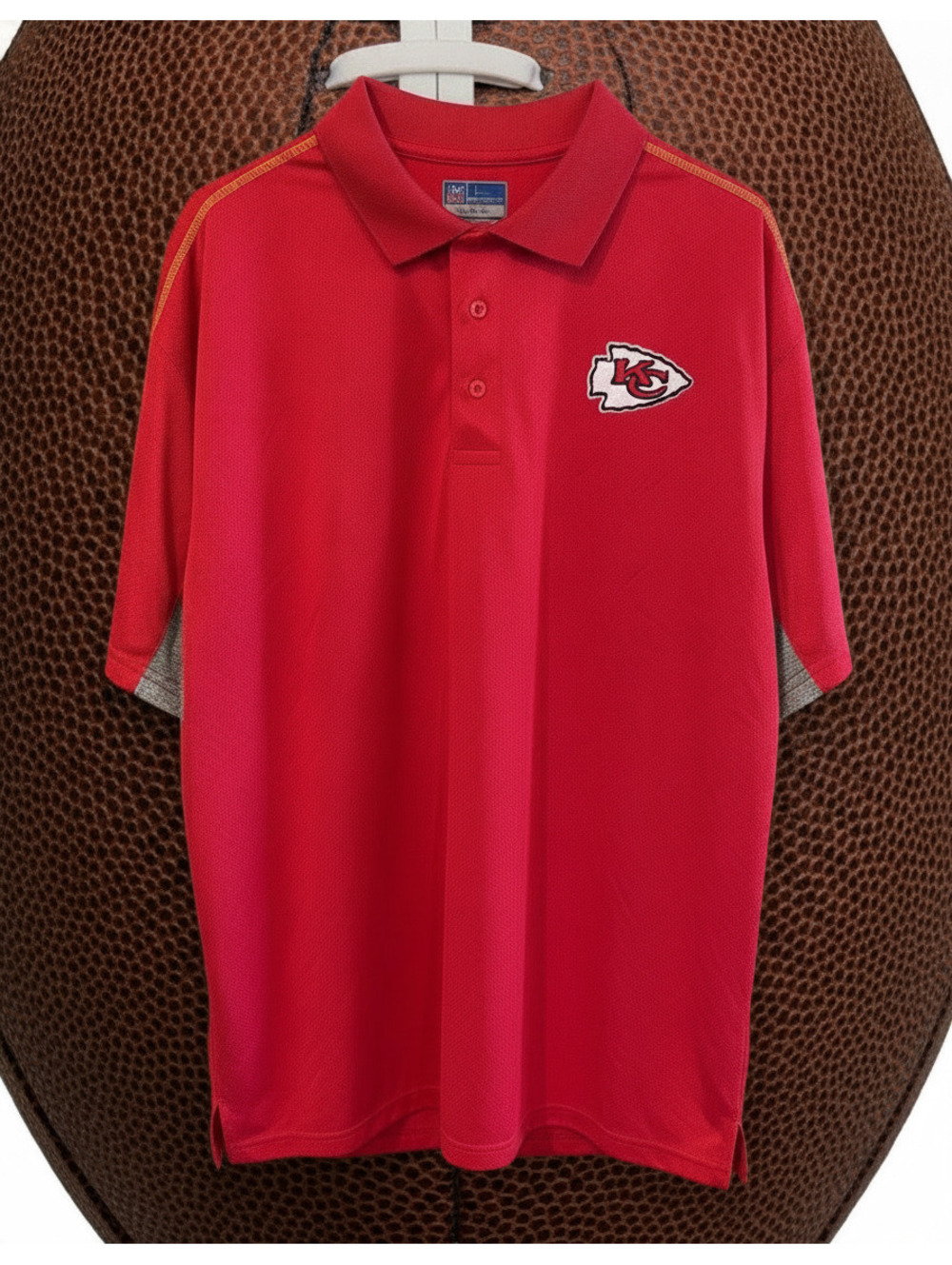 Fanatics Kansas City Chiefs Polo Shirt Red 2XL NFL Officially Licensed